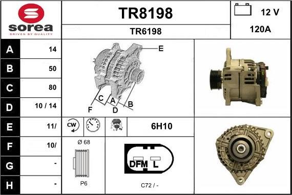 SNRA TR8198 - Generator alexcarstop-ersatzteile.com