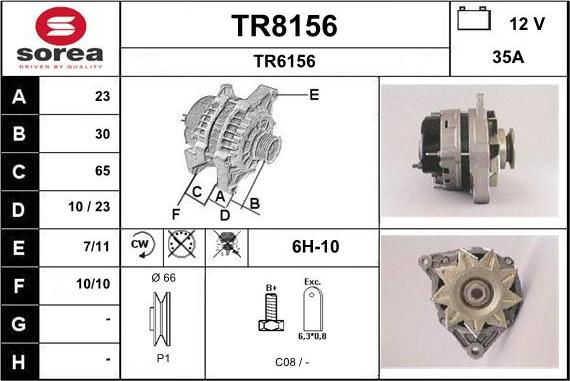 SNRA TR8156 - Generator alexcarstop-ersatzteile.com