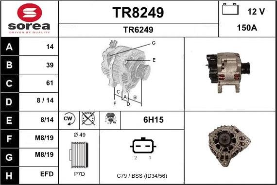 SNRA TR8249 - Generator alexcarstop-ersatzteile.com