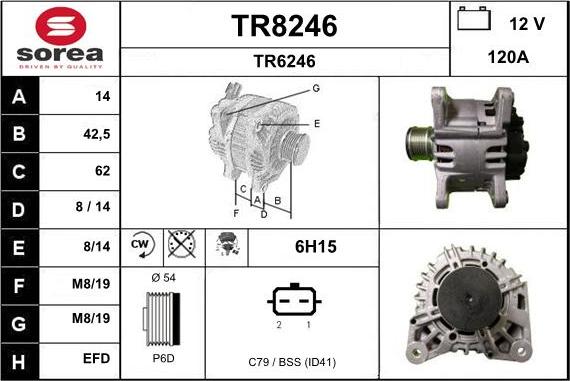 SNRA TR8246 - Generator alexcarstop-ersatzteile.com