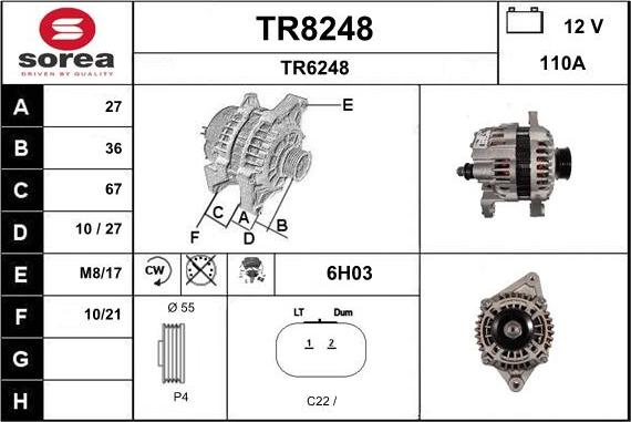 SNRA TR8248 - Generator alexcarstop-ersatzteile.com