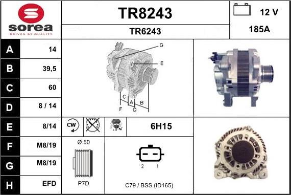 SNRA TR8243 - Generator alexcarstop-ersatzteile.com