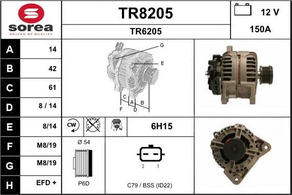 SNRA TR8205 - Generator alexcarstop-ersatzteile.com