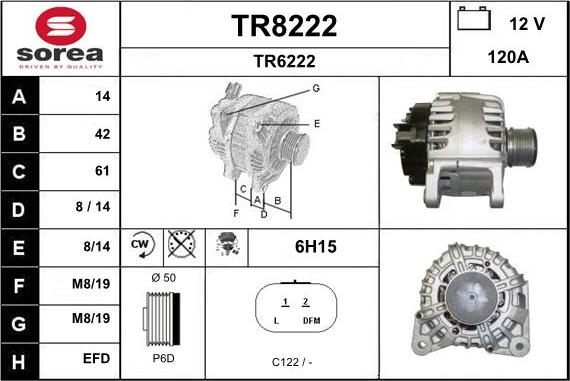 SNRA TR8222 - Generator alexcarstop-ersatzteile.com