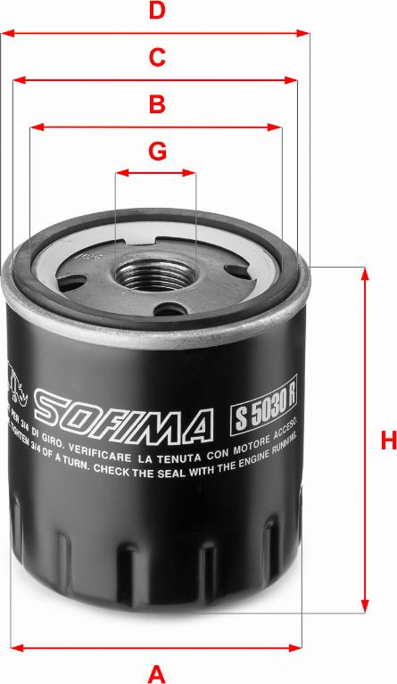 Sofima S 5030 R - Ölfilter alexcarstop-ersatzteile.com