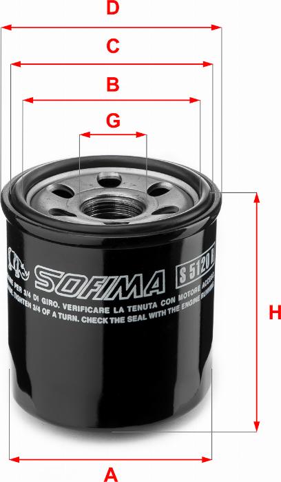 Sofima S 5120 R - Ölfilter alexcarstop-ersatzteile.com