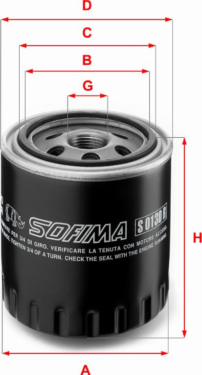 Sofima S 0130 R - Ölfilter alexcarstop-ersatzteile.com