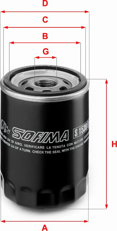 Sofima S 1530 R - Ölfilter alexcarstop-ersatzteile.com