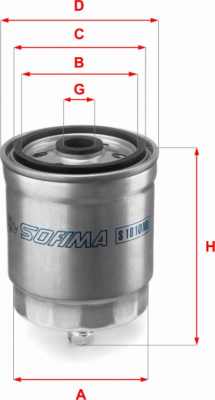 Sofima S 1810 NR - Kraftstofffilter alexcarstop-ersatzteile.com