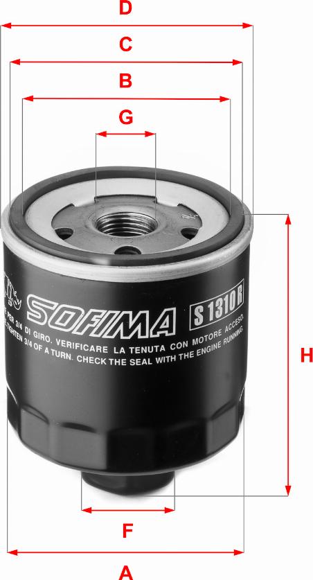 Sofima S 1310 R - Ölfilter alexcarstop-ersatzteile.com