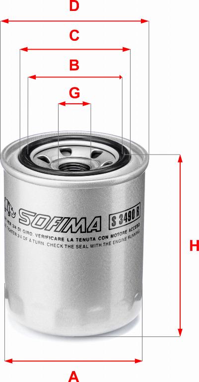 Sofima S 3490 R - Ölfilter alexcarstop-ersatzteile.com