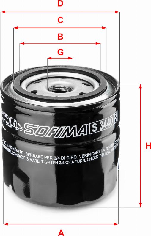 Sofima S 3440 R - Ölfilter alexcarstop-ersatzteile.com