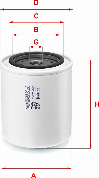 Sofima S 3467 R - Ölfilter alexcarstop-ersatzteile.com