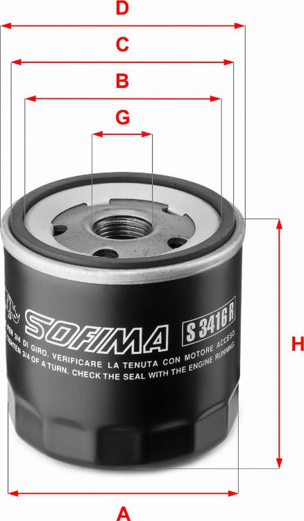 Sofima S 3416 R - Ölfilter alexcarstop-ersatzteile.com