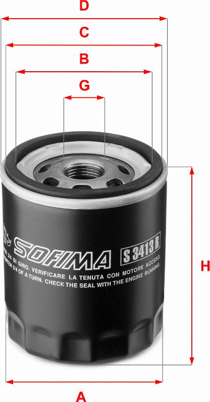 Sofima S 3413 R - Ölfilter alexcarstop-ersatzteile.com