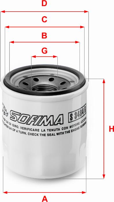 Sofima S 3484 R - Ölfilter alexcarstop-ersatzteile.com