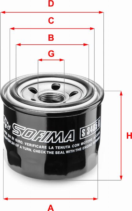 Sofima S 3485 R - Ölfilter alexcarstop-ersatzteile.com