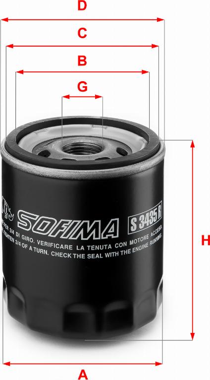 Sofima S 3435 R - Ölfilter alexcarstop-ersatzteile.com