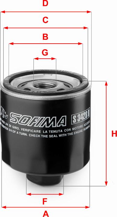 Sofima S 3428 R - Ölfilter alexcarstop-ersatzteile.com