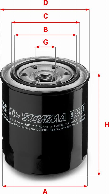 Sofima S 3476 R - Ölfilter alexcarstop-ersatzteile.com