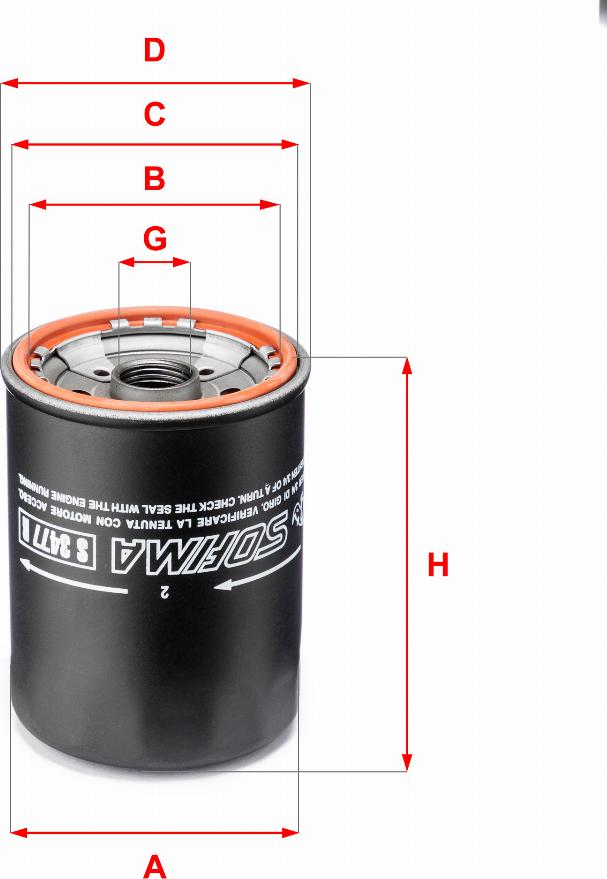 Sofima S 3477 R - Ölfilter alexcarstop-ersatzteile.com