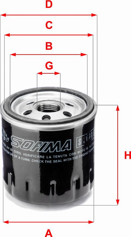 Sofima S 3628 R - Ölfilter alexcarstop-ersatzteile.com