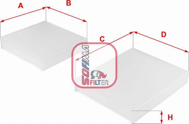 Sofima S 3143 C - Filter, Innenraumluft alexcarstop-ersatzteile.com