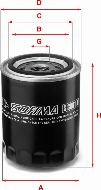 Sofima S 3801 R - Ölfilter alexcarstop-ersatzteile.com