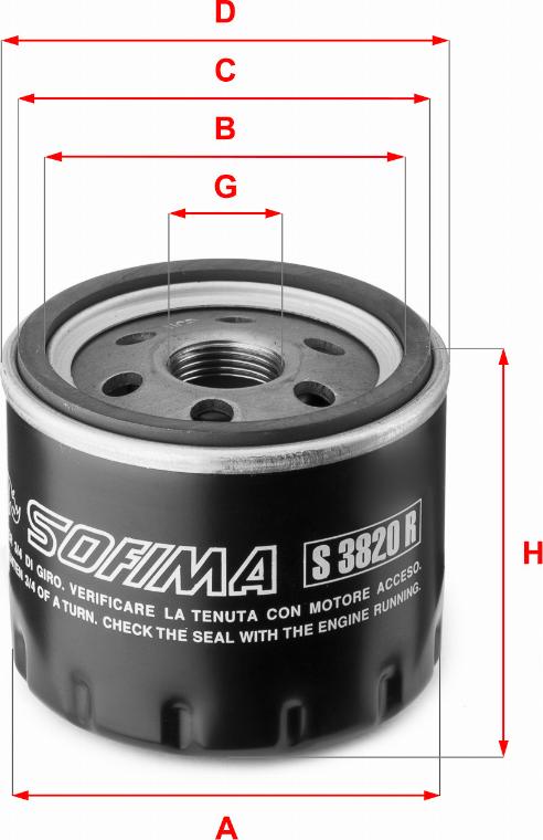 Sofima S 3820 R - Ölfilter alexcarstop-ersatzteile.com