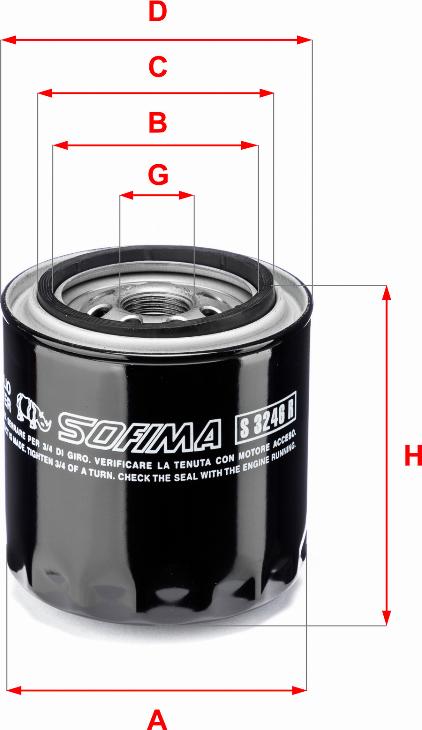 Sofima S 3246 R - Ölfilter alexcarstop-ersatzteile.com