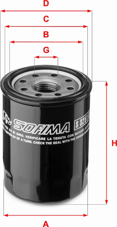 Sofima S 3251 R - Ölfilter alexcarstop-ersatzteile.com