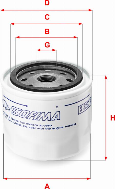 Sofima S 3257 R - Ölfilter alexcarstop-ersatzteile.com