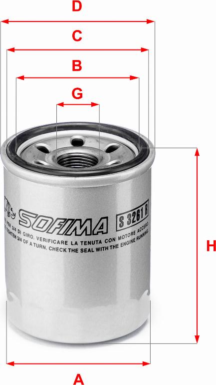 Sofima S 3261 R - Ölfilter alexcarstop-ersatzteile.com