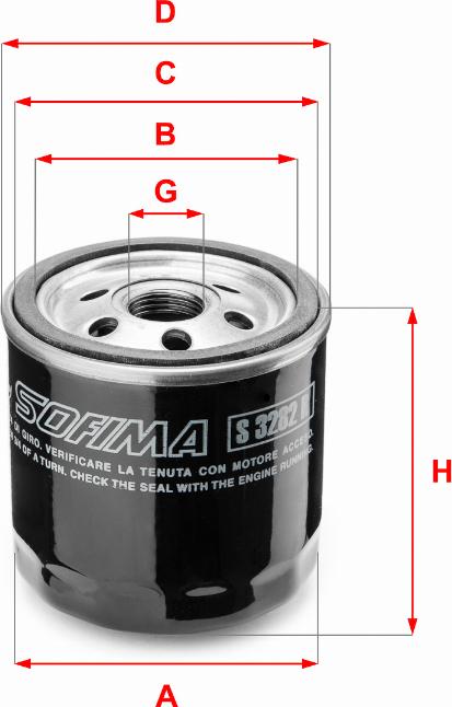 Sofima S 3282 R - Ölfilter alexcarstop-ersatzteile.com