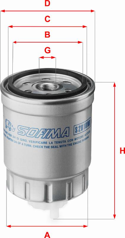 Sofima S 2810 NR - Kraftstofffilter alexcarstop-ersatzteile.com