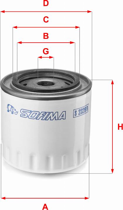 Sofima S 2329 R - Ölfilter alexcarstop-ersatzteile.com