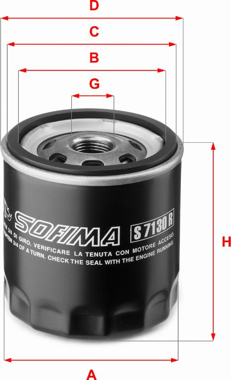 Sofima S 7130 R - Ölfilter alexcarstop-ersatzteile.com