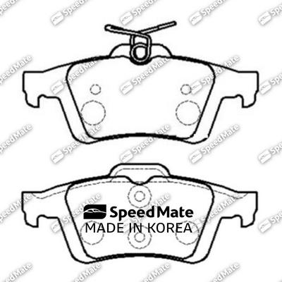 SpeedMate SM-BPJ310 - Bremsbelagsatz, Scheibenbremse alexcarstop-ersatzteile.com