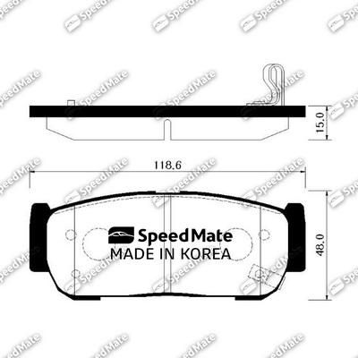 SpeedMate SM-BPY009 - Bremsbelagsatz, Scheibenbremse alexcarstop-ersatzteile.com