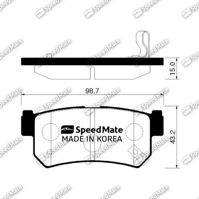 SpeedMate SM-BPY008 - Bremsbelagsatz, Scheibenbremse alexcarstop-ersatzteile.com