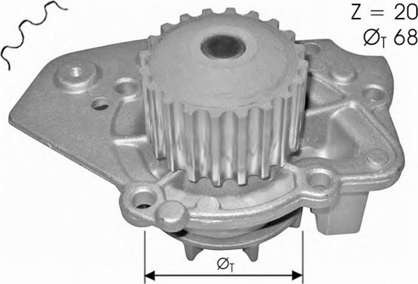 Spidan 60320 - Wasserpumpe alexcarstop-ersatzteile.com