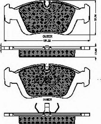 Spidan 30946 - Bremsbelagsatz, Scheibenbremse alexcarstop-ersatzteile.com