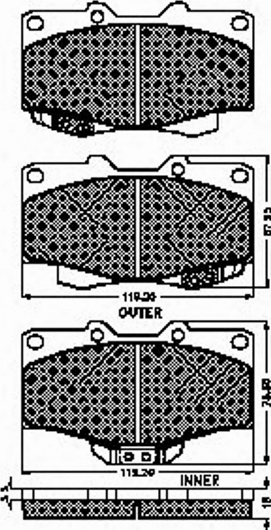 Spidan 30958 - Bremsbelagsatz, Scheibenbremse alexcarstop-ersatzteile.com