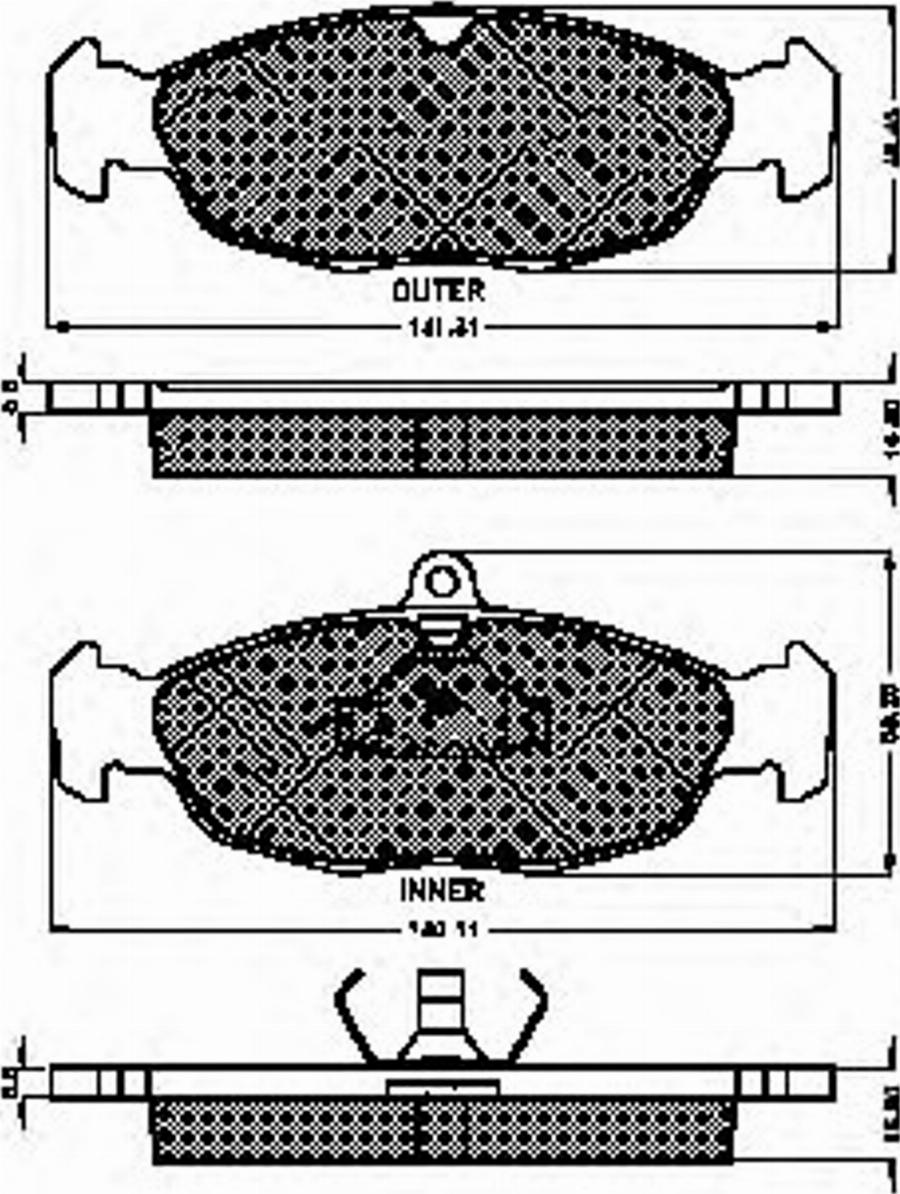 Spidan 30960 - Bremsbelagsatz, Scheibenbremse alexcarstop-ersatzteile.com