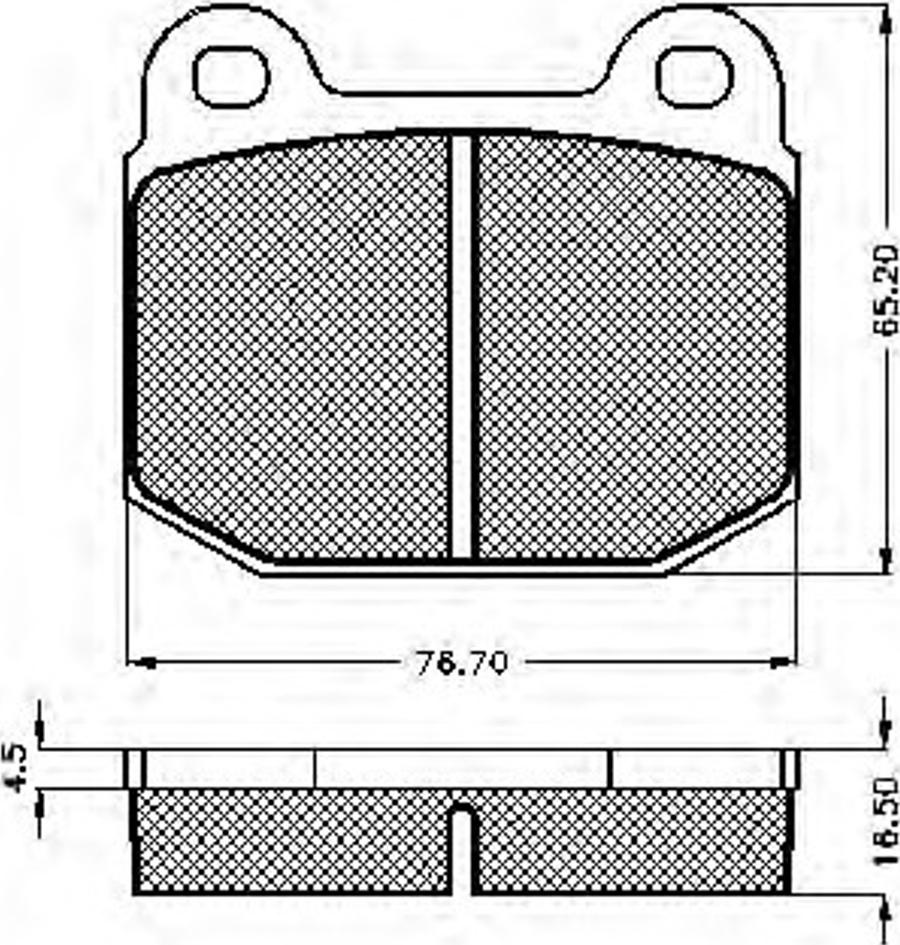 Spidan 30074 - Bremsbelagsatz, Scheibenbremse alexcarstop-ersatzteile.com