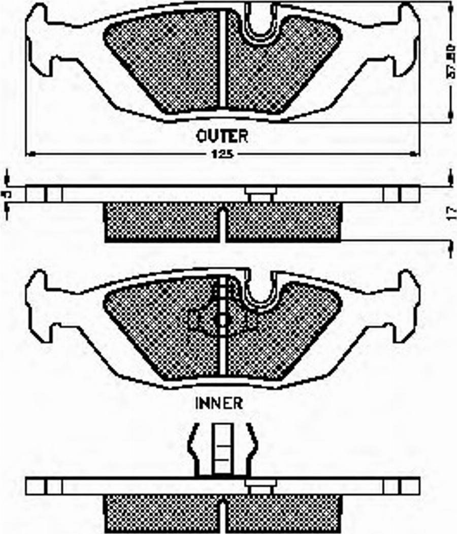 Spidan 30192 - Bremsbelagsatz, Scheibenbremse alexcarstop-ersatzteile.com