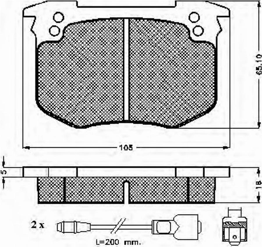 Spidan 30140 - Bremsbelagsatz, Scheibenbremse alexcarstop-ersatzteile.com