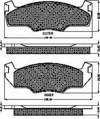 Spidan 30156 - Bremsbelagsatz, Scheibenbremse alexcarstop-ersatzteile.com