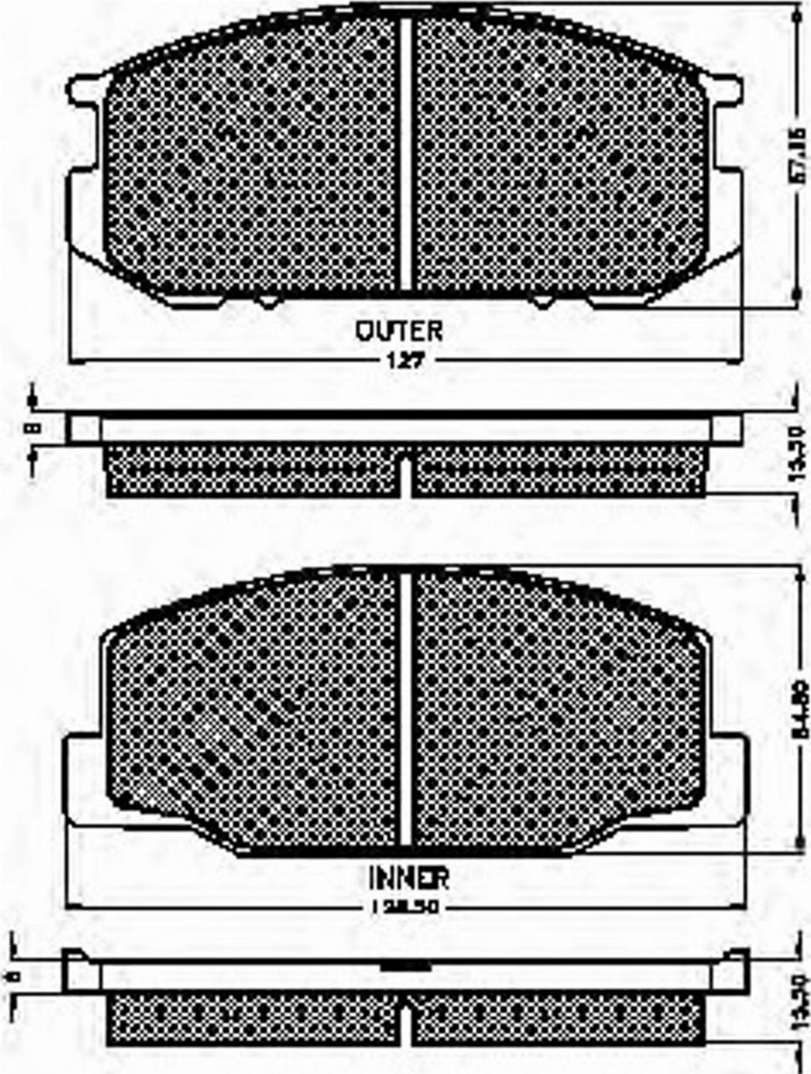 Spidan 30169 - Bremsbelagsatz, Scheibenbremse alexcarstop-ersatzteile.com