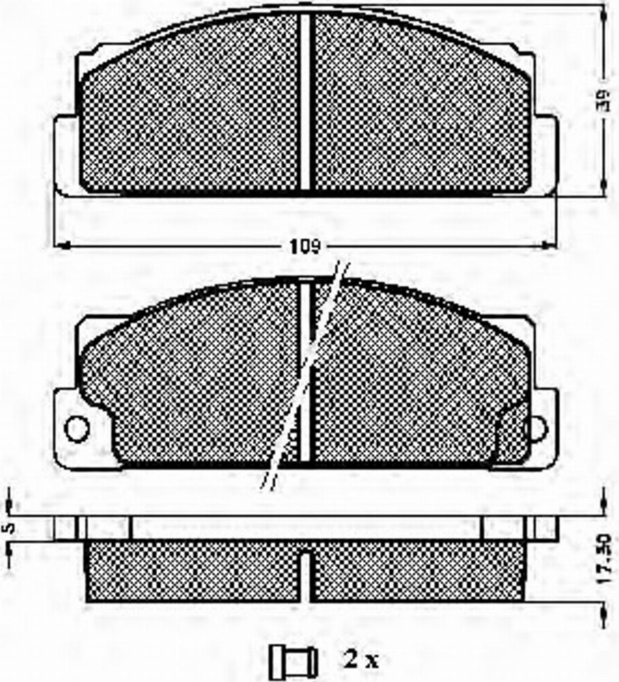 Spidan 30168 - Bremsbelagsatz, Scheibenbremse alexcarstop-ersatzteile.com